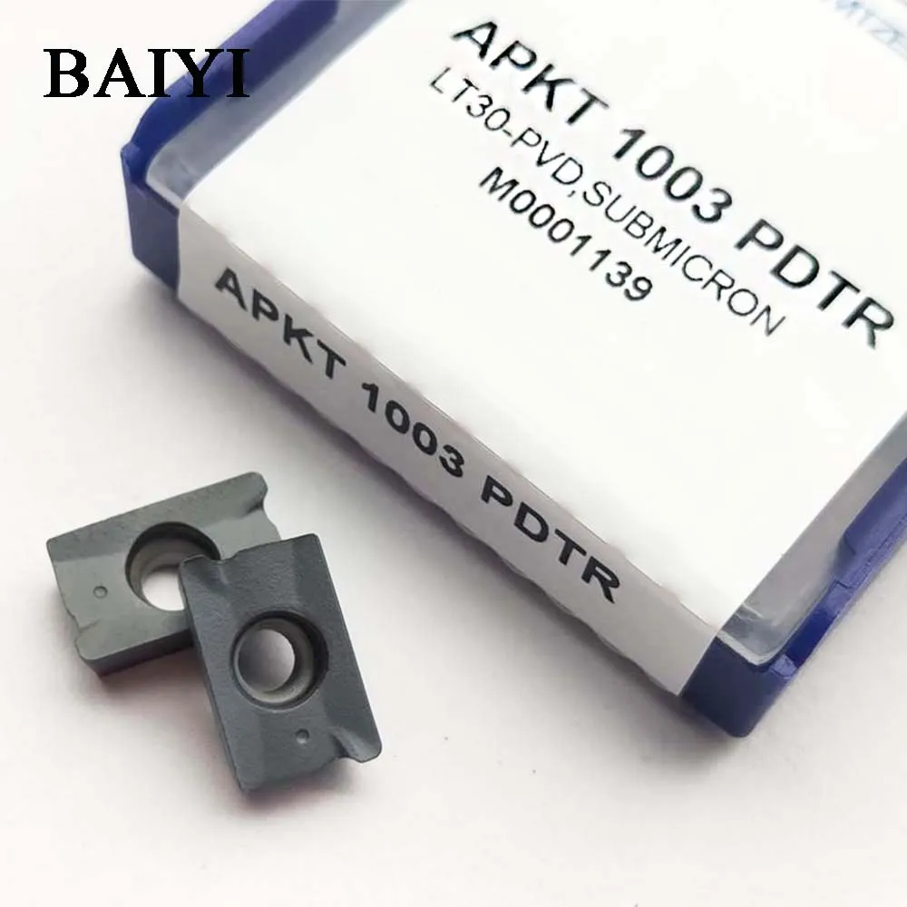 10 шт. фрезерные Токарные инструменты APKT1003 PDTR карбидная вставка для токарного