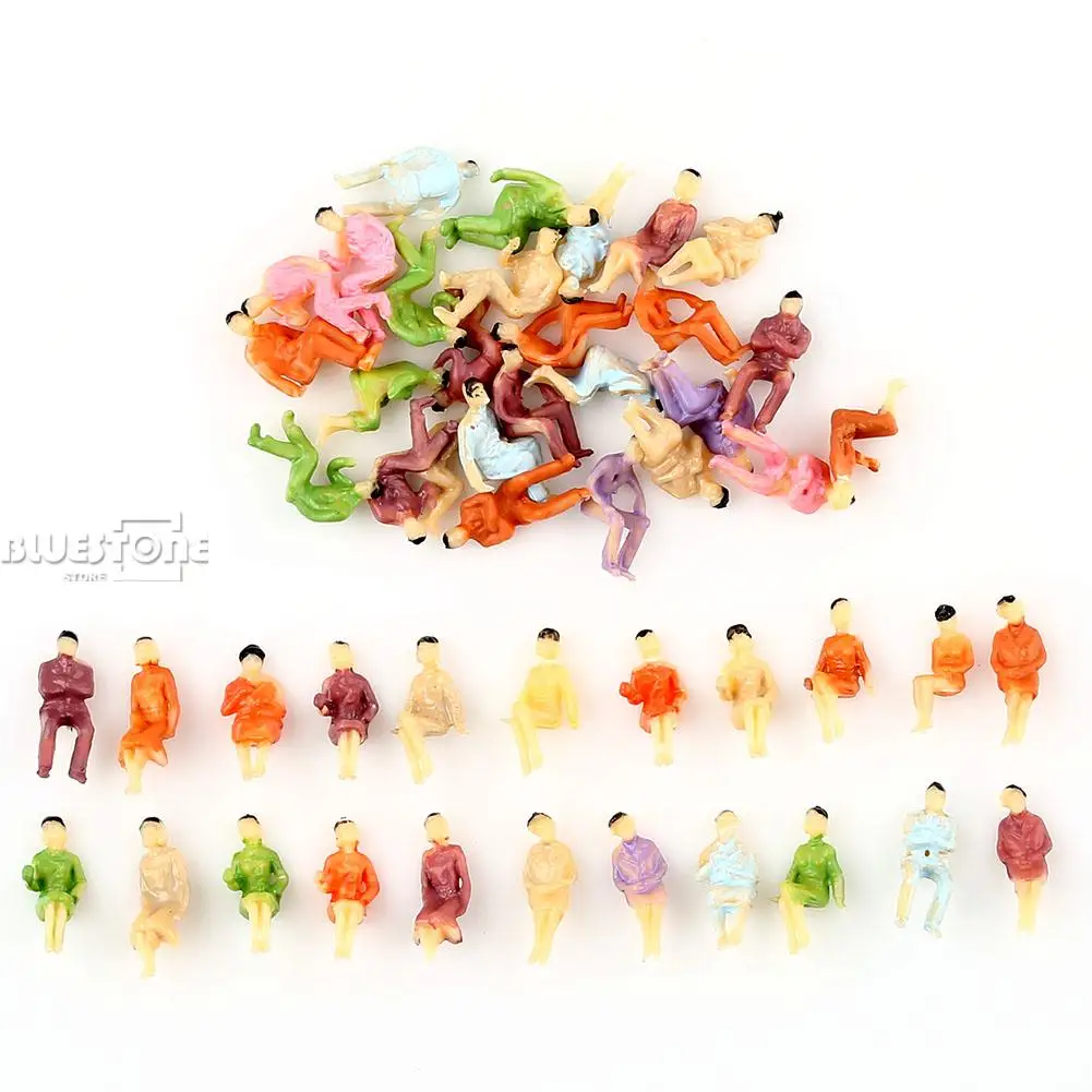50 шт. в масштабе HO все сидя фигурки пассажиров 1:100 Новинка|ho scale|figures peoplepeople figures |