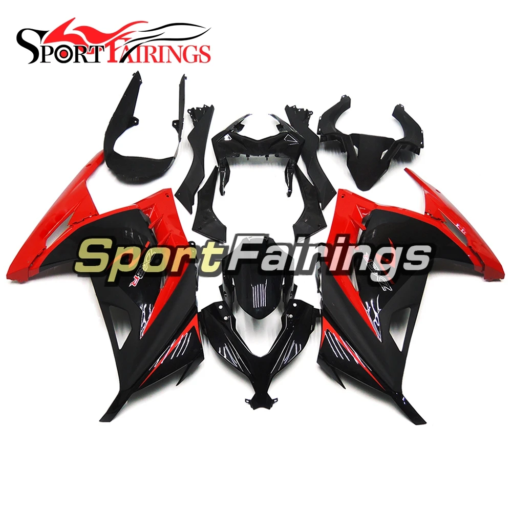 Motorcycle Fairings For Kawasaki Ninja 300 Year 13 14 EX300R 2013 2014 Complete Fairing Kit ABS Plastic Cowling Black Red New | Автомобили