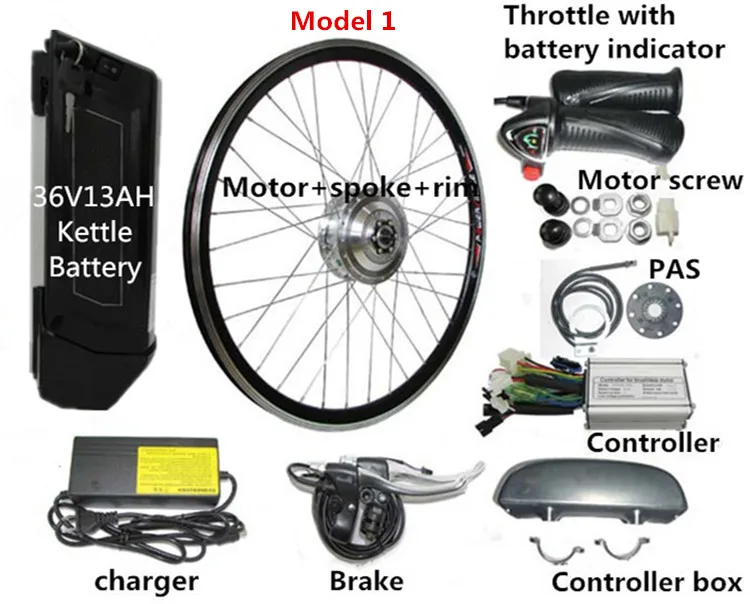 Model 1 500w Новое поступление литиевых Батарея E-велосипед conversion kit дешевые цены педаль помочь Электрический велосипед conversion kit - Цвет: Model 1 500w
