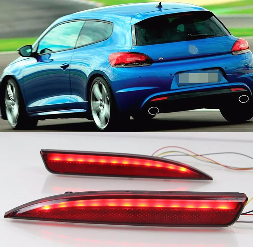 Автомобильный мигающий фсветильник для Volkswagen VW Scirocco R GTS Rline 2011 2015 лампа DRL задний