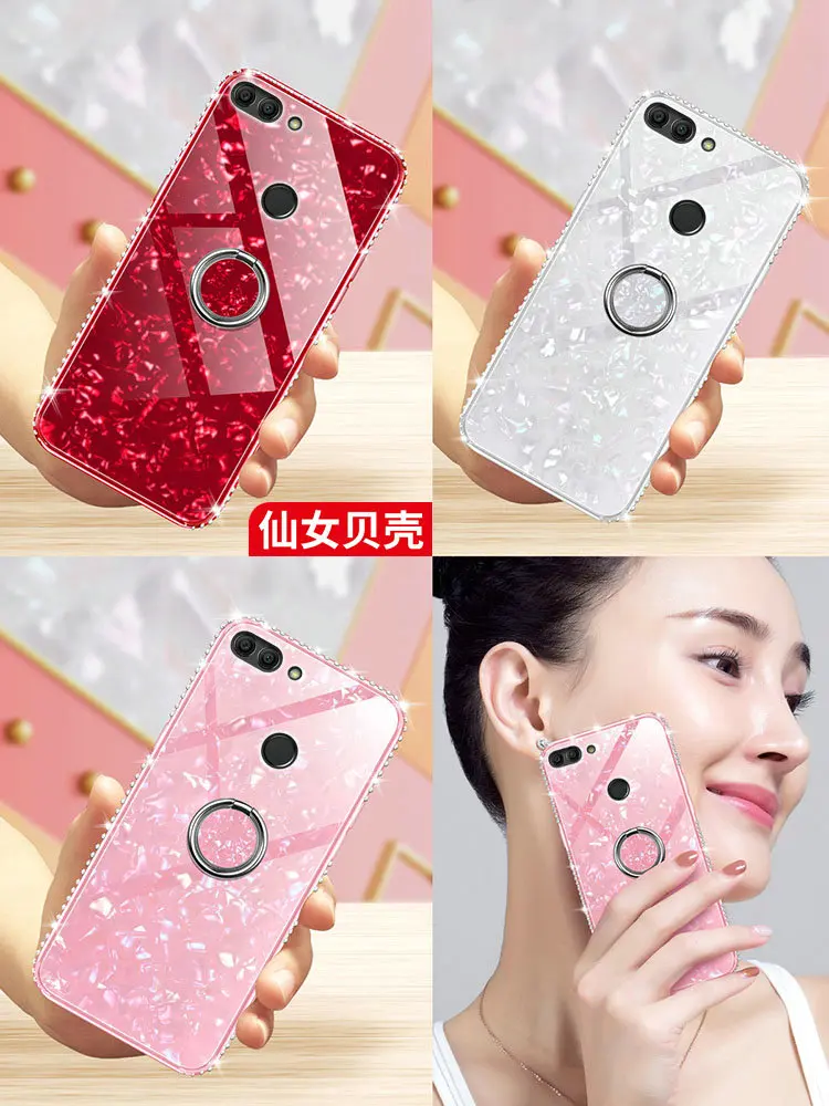 Для Huawei P Smart Case shell закаленное стекло силиконовый Алмазный автомобильный