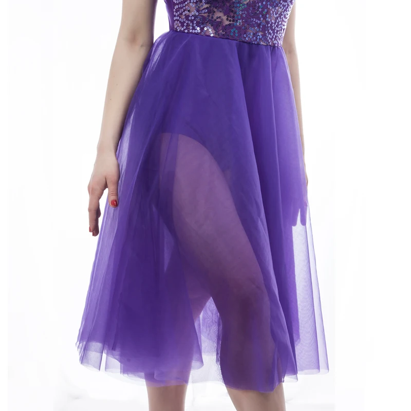 Новейшее женское/детское темно зеленое танцевальное платье