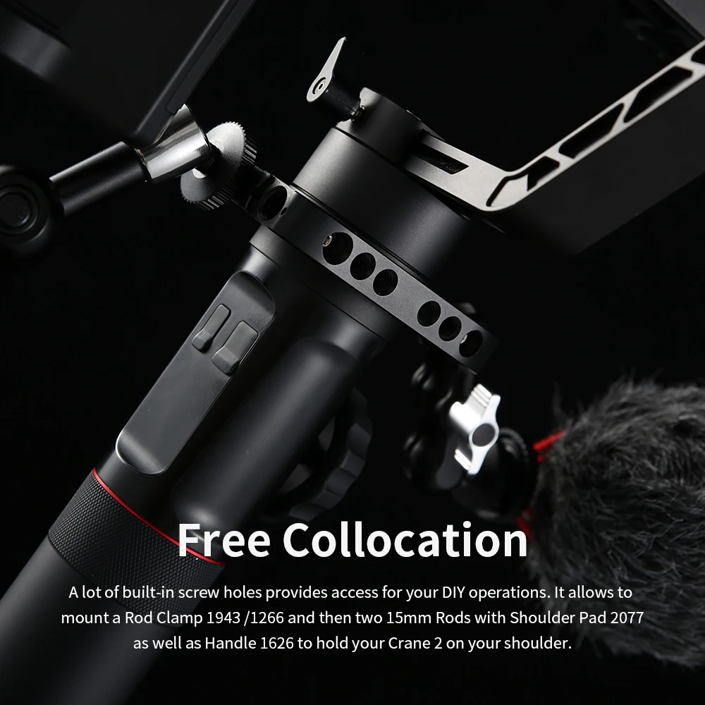 AMBITFUL стержневой зажим для Zhiyun Crane v2/Crane2 Стабилизатор камеры фото-и видесветильник