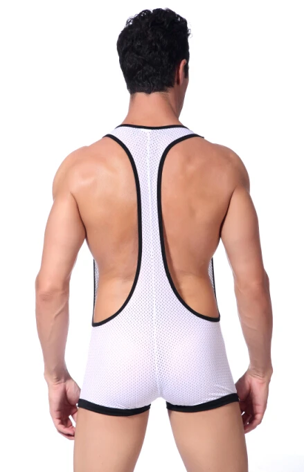 Пикантное Мужское нижнее белье для борьбы с низким вырезом дышащее Сетчатое