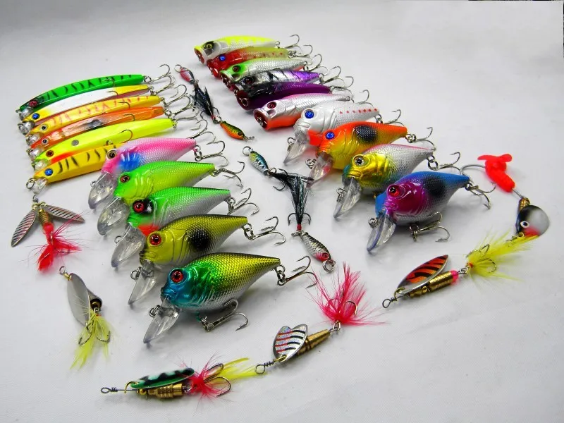 31 шт./компл. Смешанная 5 стиль набор рыболовные приманки