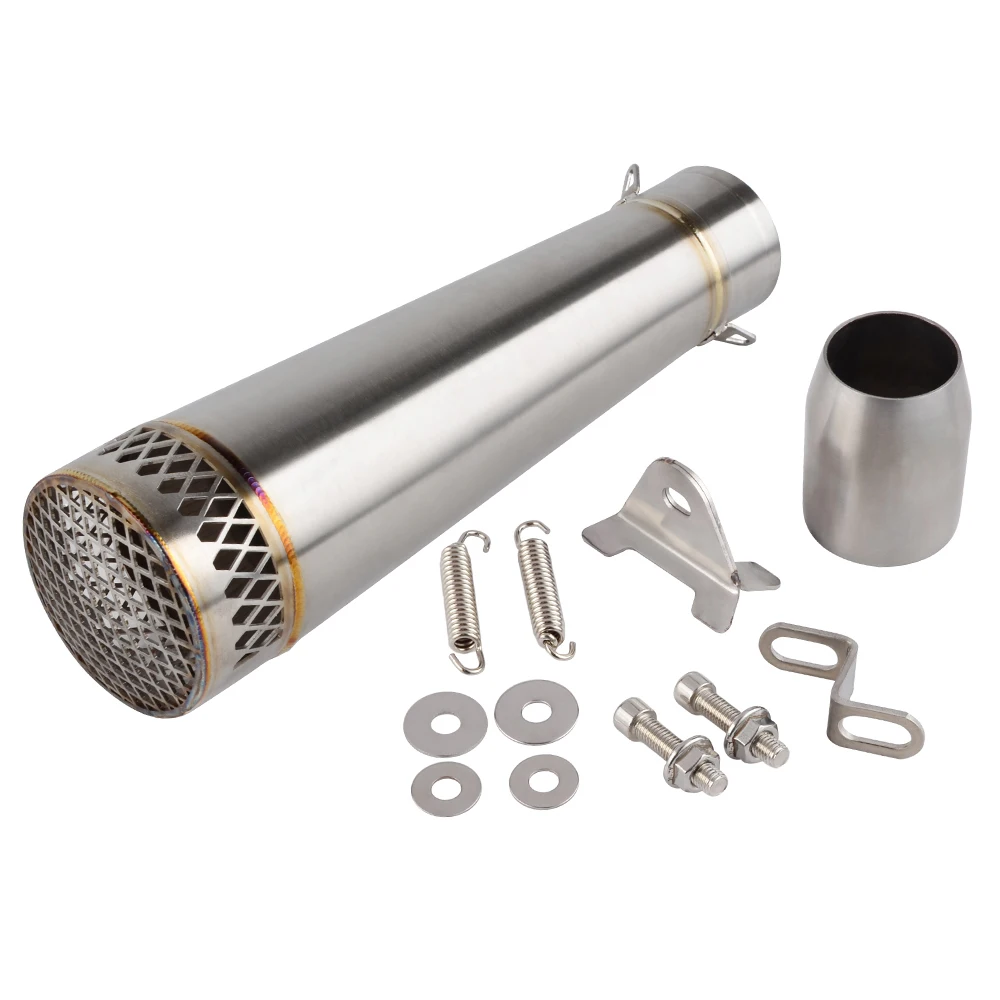 

NICECNC Universal 38-51mm GP Stainless Steel Exhaust Muffler Pipe Street Bike Motorcycle YZF R1 R6 GSXR600RR Z1000 Z750