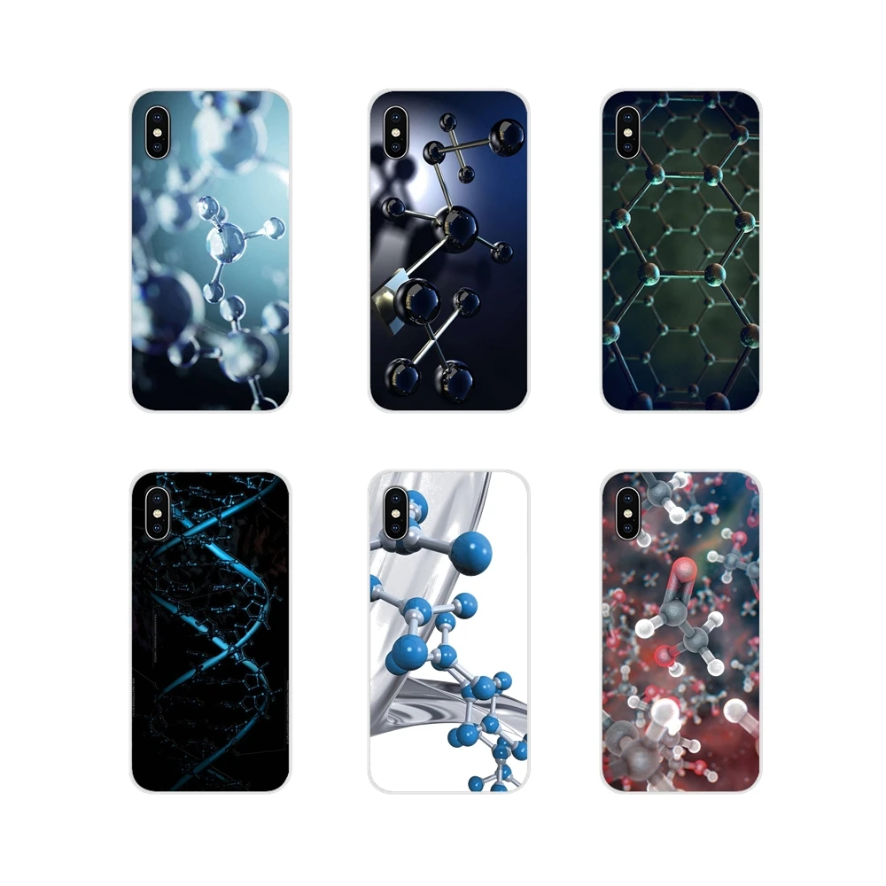 Силиконовые чехлы физическая молекула Atom структура для Huawei G7 G8 P7 P8 P9 P10 P20 P30 Lite Mini