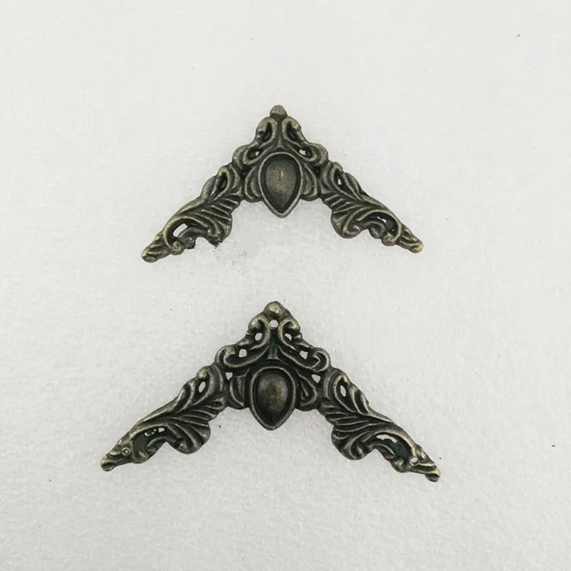 Филигранные треугольные цветочные обертки кабошон искусственные углы