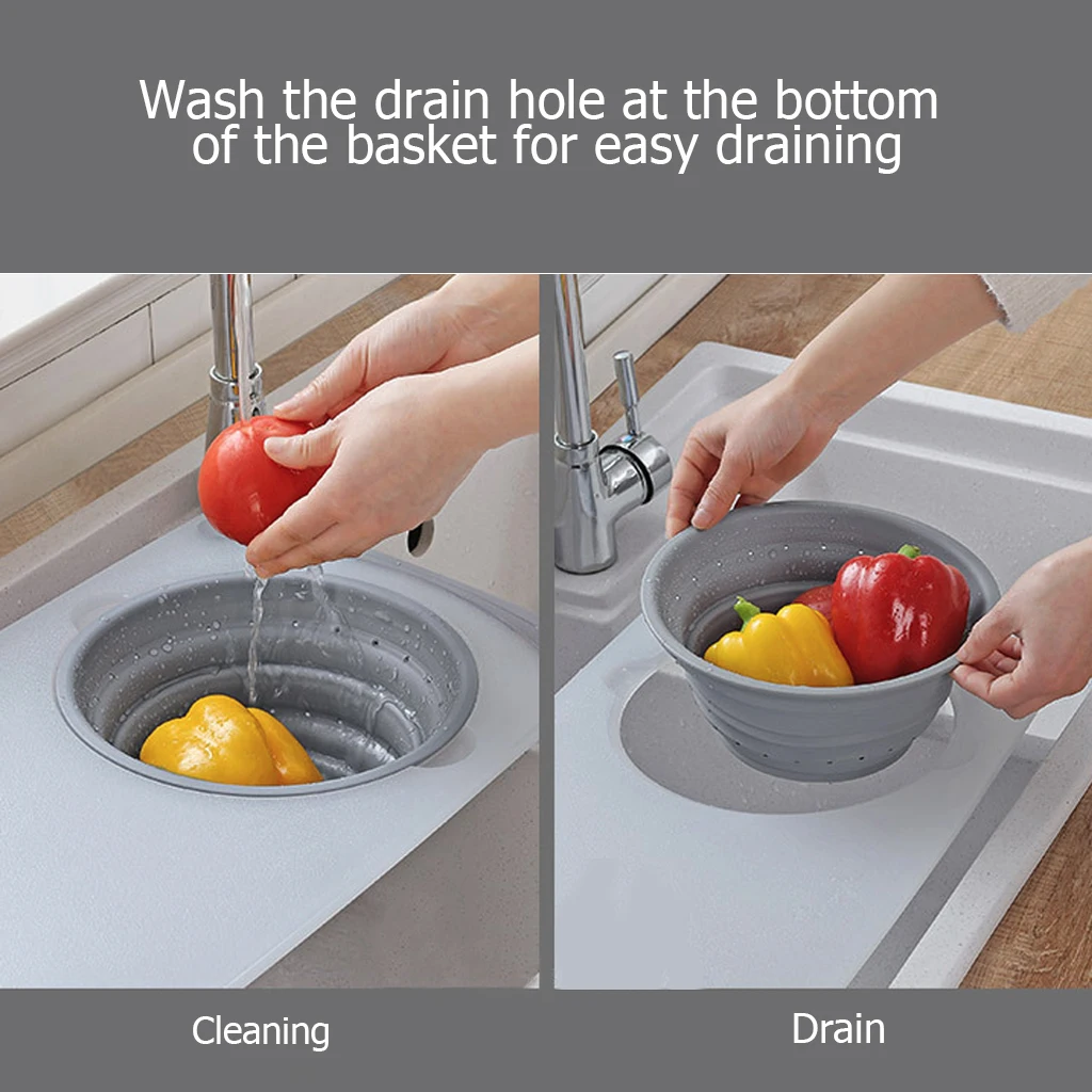 3 in 1 Household Drain Multi-Function creative Sink Cutting Board Chopping Block Storage Basket Kitchen Tool High quality | Дом и сад