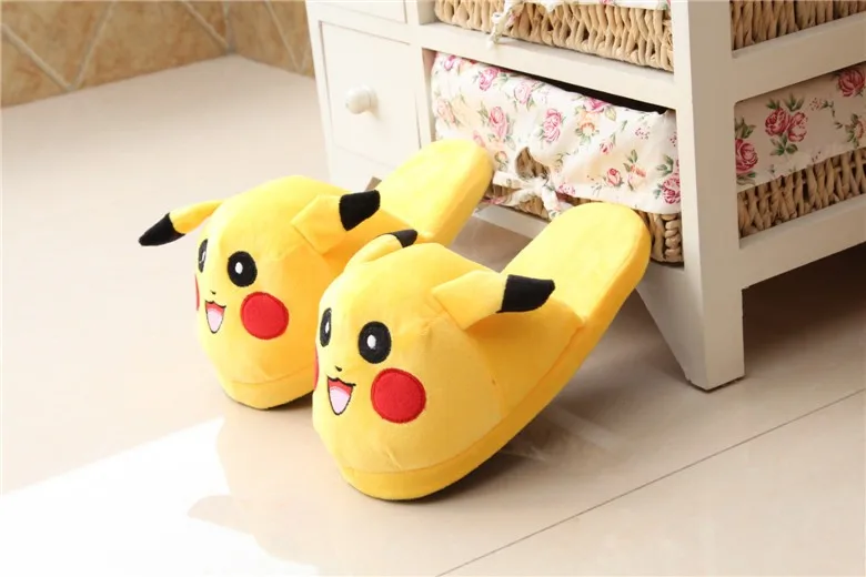Аниме мультфильм с покемоном тапочки эльф мяч Eevee Umbreon Go Пикачу Плюшевые Туфли домашние Зимние тапочки обувь для костюмированной вечеринки