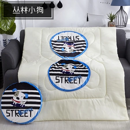 Cushion Blanket13 2 в 1 круглая подушка складное одеяло мультфильм Животные медведь лиса динозавр на кровати дети портативный диван пледы путешествия мягкие одеяла подушки - Цвет: Cushion Blanket13