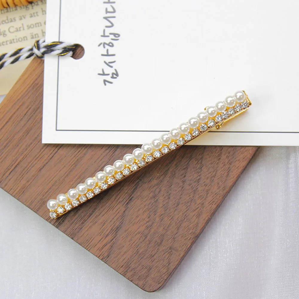 Корейские милые заколки женские модные аксессуары для волос металлическая