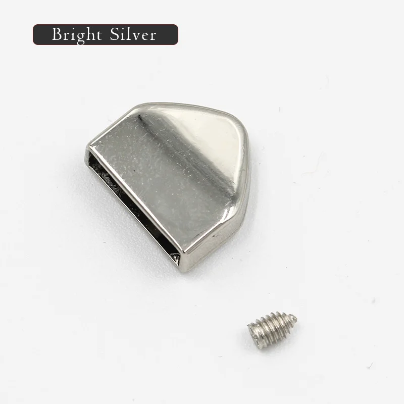 silver triangle 5 шт. DIY ремесло Металлические молнии винты вилки замок зажимы Сумка хвост стопор закрытие ремонт портной инструменты для одежды кошелек аксессуар для шитья - Цвет: silver triangle