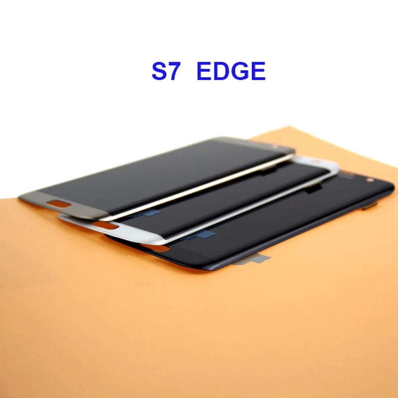 100% Оригинальный супер AMOLED для SAMSUNG Galaxy S7 Edge G935F ЖК-дисплей с сенсорным экраном