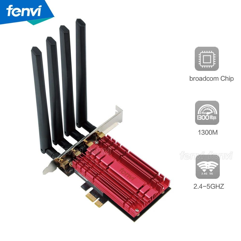 Двухдиапазонный AC1900 Broadcom BCM94360 беспроводной 802.11AC WIFI адаптер настольный Wifi PCI Express
