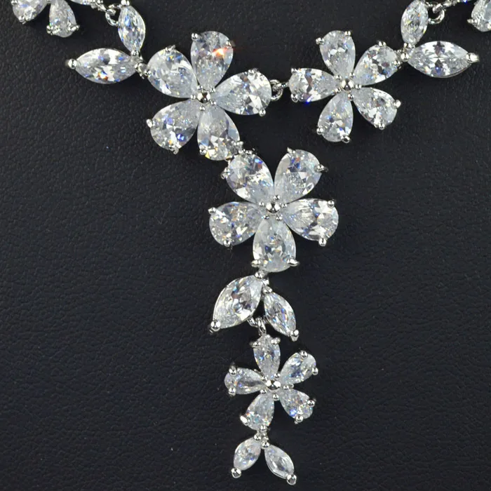 Новый дизайн Мода Роскошный цветок Ювелирные наборы для свадьбы/вечернее платье