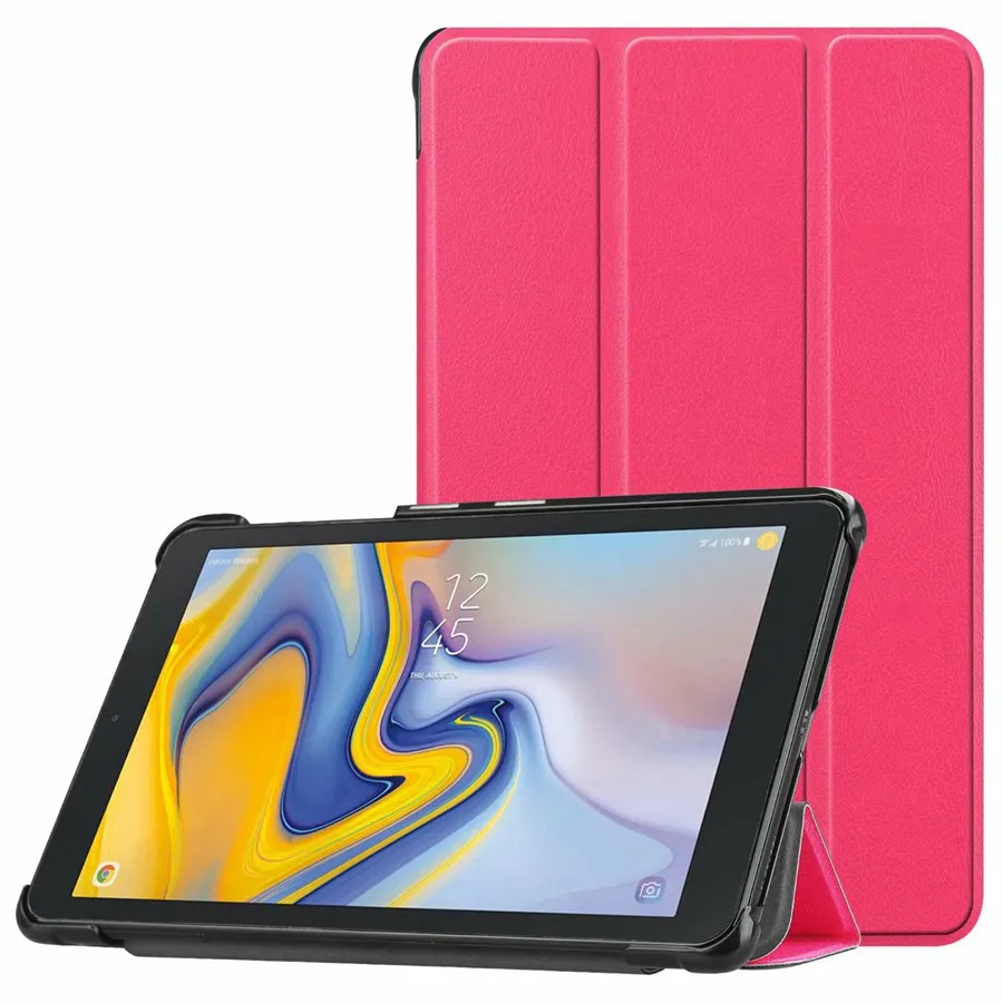 rose Из искусственной кожи чехол для samsung Galaxy Tab 8,0 SM-T387 Высокое качество раза противоударный чехол для samsung Tab 8,0 корпус+ пленка+ ручка - Цвет: rose