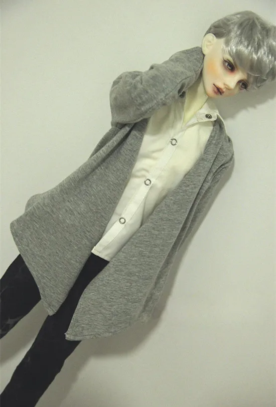 BJD куклы серое пальто свободная куртка доступны для 1/3 1/4 BJD SD MDD дядя SSDF Размер куклы Размер Серый цвет куклы аксессуары - Цвет: Серый