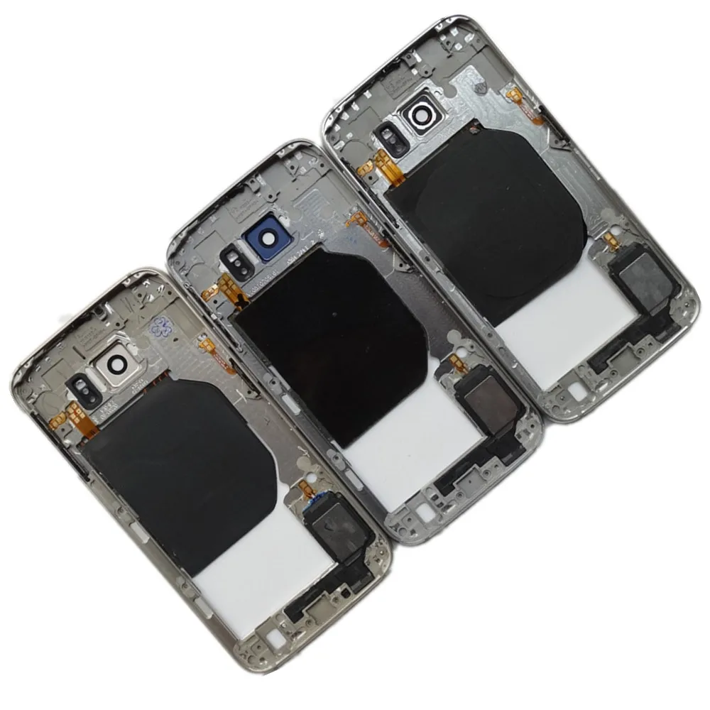 For Samsung Galaxy S6 SM-G920/G920A/G920P/G920R4/G920T/G920F Middle Frame Rear Housing Replacement!! | Мобильные телефоны и
