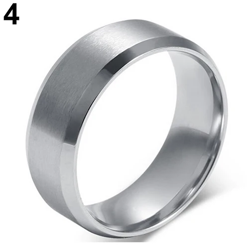 Men's Women's 8mm Wide Band Titanium Steel Ring Jewelry US 5-14 | Rings