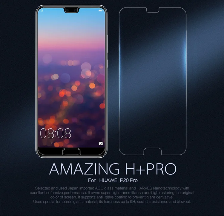 H Plus Pro 0.2mm Huawei P20 Pro закаленное Стекло Экран Protector Nillkin 2.5D край HD ясно Защитная Стекло Flim Для huawei P20 Lite/Нова 3E - Цвет: H Plus Pro 0.2mm