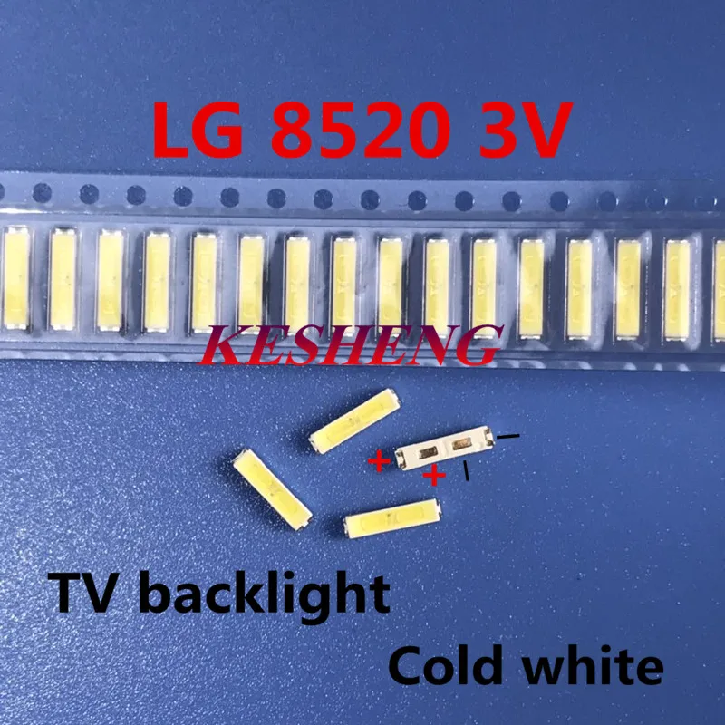 50 PZ для LG SMD 8520 светодиодный подсветка 0 5 W 3 V bianco Freddo 55LM ТВ|Подвесные лампочки| |