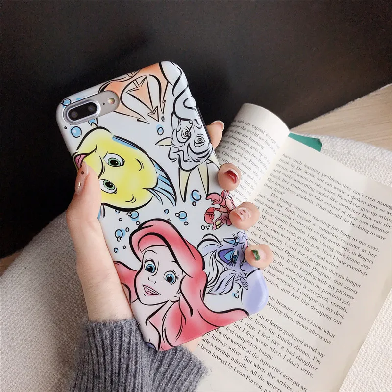 Новый чехол с изображением Русалочки для iPhone 6 s 7 8 Plus X XR XS MAX Hot Leuke мультяшный