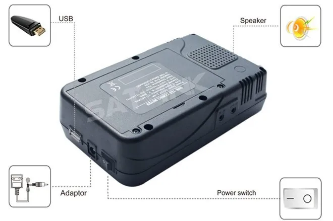 Оригинал Satlink WS 6909 DVB S &amp dvb t Combo цифрового спутникового Finder метр и наземного