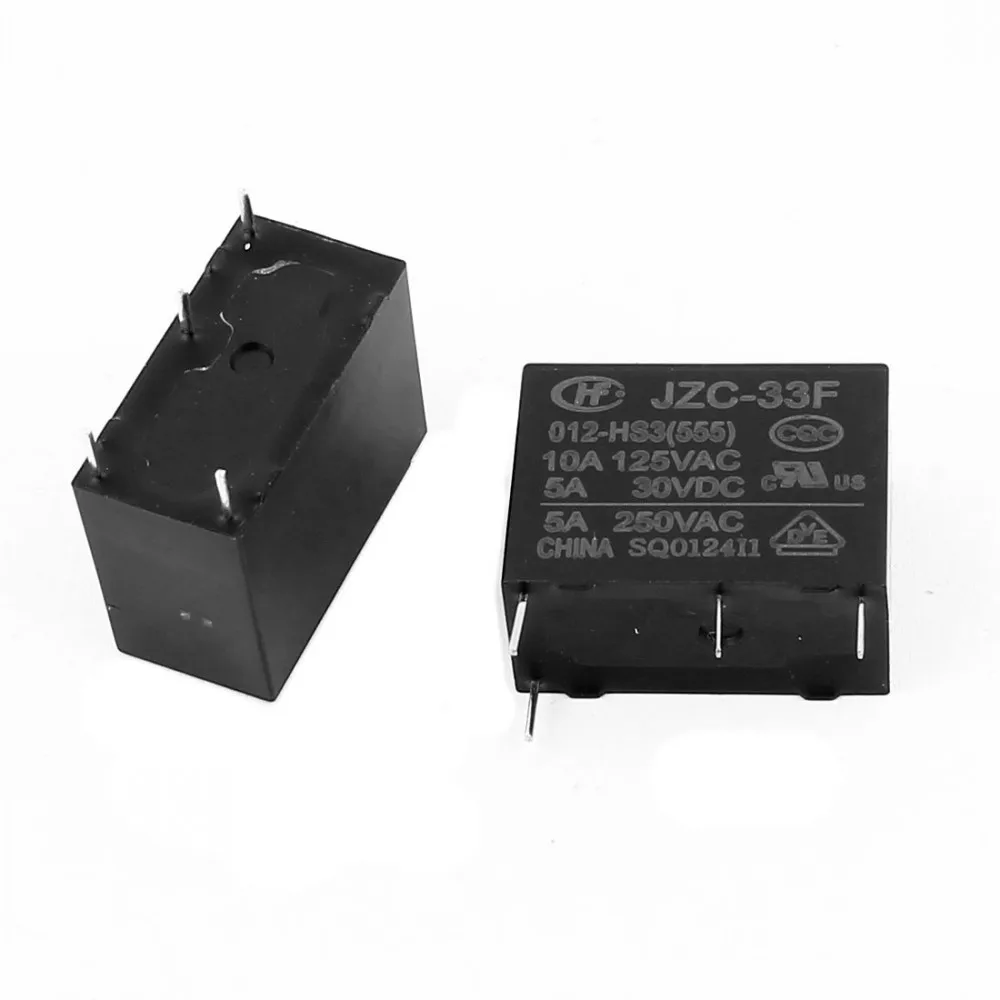 

Силовые реле HF33F JZC-33F-005-HS3 JZC-33F-012-HS3 JZC-33F-024-HS3 5A250VAC 4PIN, 50 шт./лот