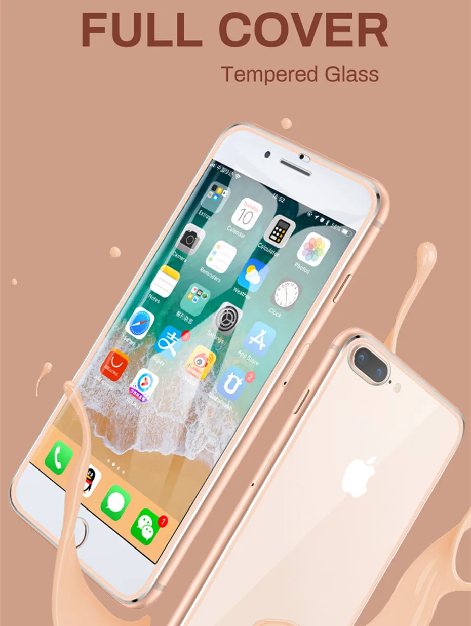 2 шт металлическая рамка закаленное стекло для iphone 6 6s 7 8 plus 3d изогнутый экран протектор для iphone x xs max 5 5S se защитная пленка