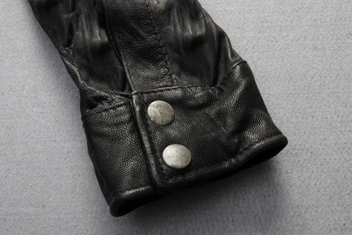 2017 Мужская тонкая рубашка из натуральной кожи мягкие рубашки овечьей черная