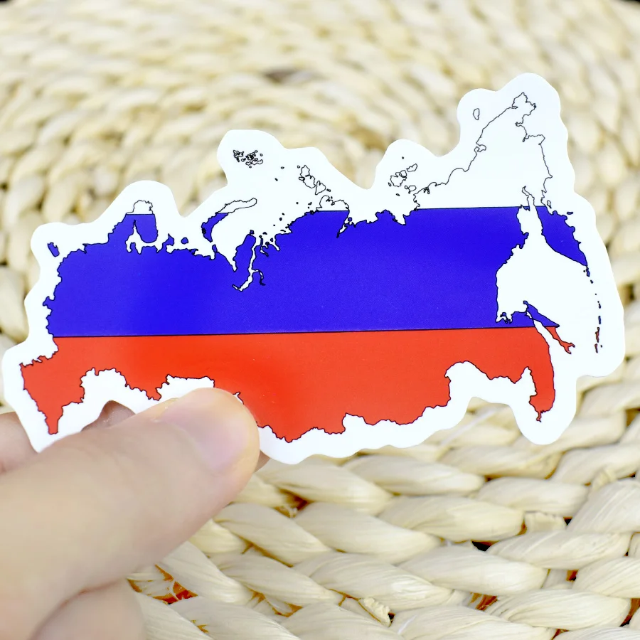 1 шт Россия национальные флаги стикеры игрушки для детей страны карта