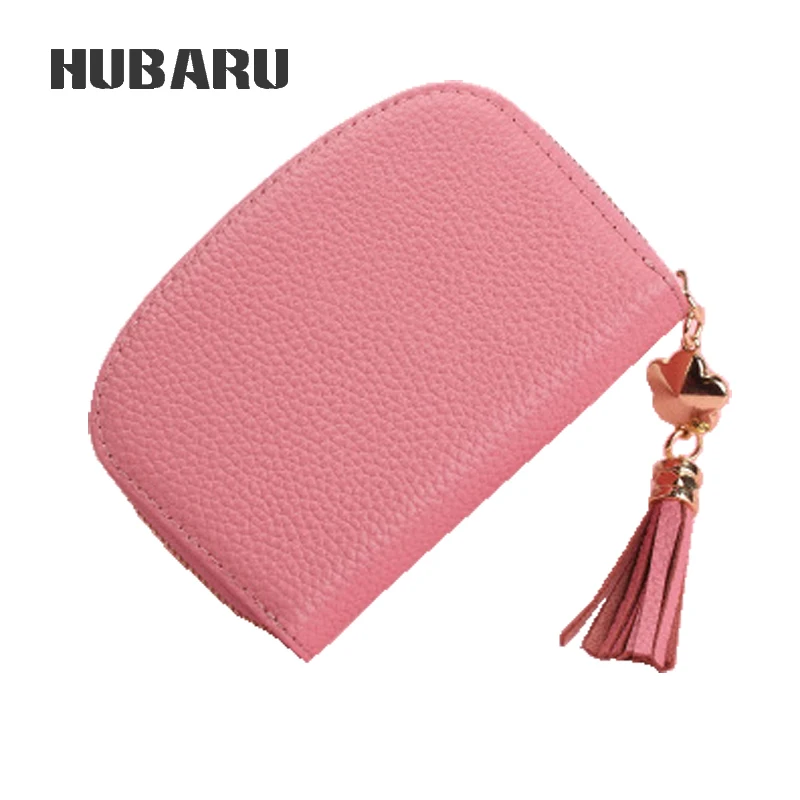 HUBARU/модный простой дизайн женский короткий Мини клатч кошелек из натуральной