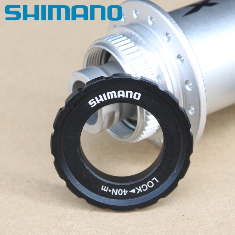 Shimano через ось ступицы колеса XT M8010 Центральный замок диск ротор E-THRU BOOST внешне зубчатый Тип стопорное кольцо