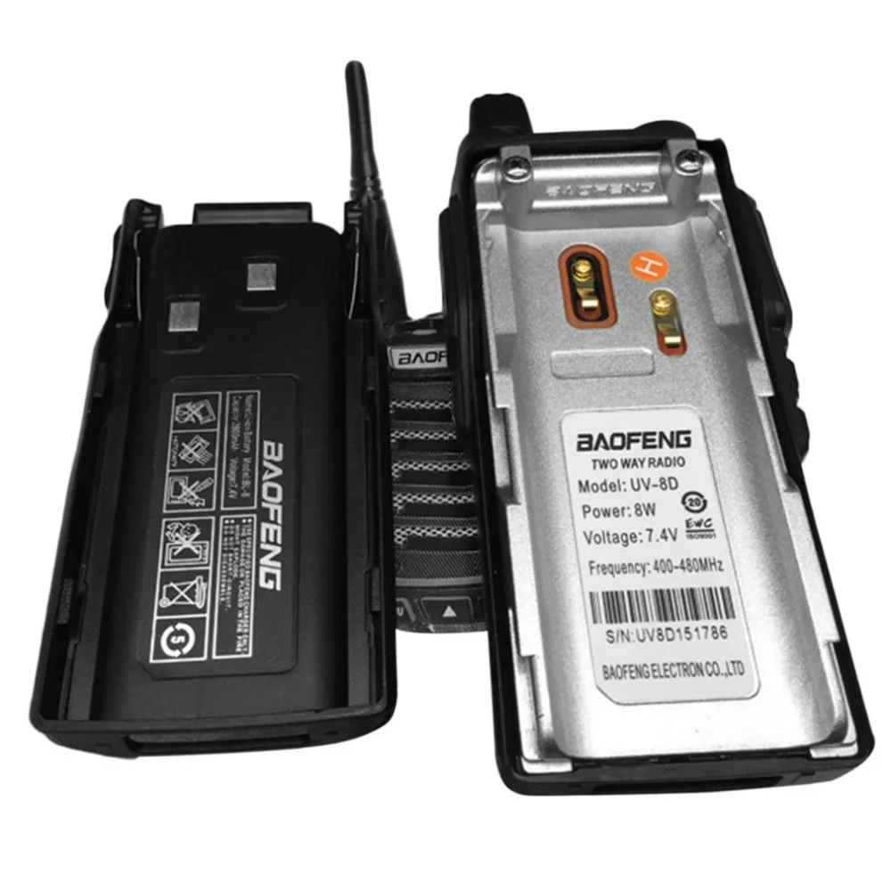 Baofeng UV-8D UHF рация двухстороннее радио FM приемопередатчик Interphone 8 Вт ручной двухдиапазонный DTMF домофонная сигнализация фонарик