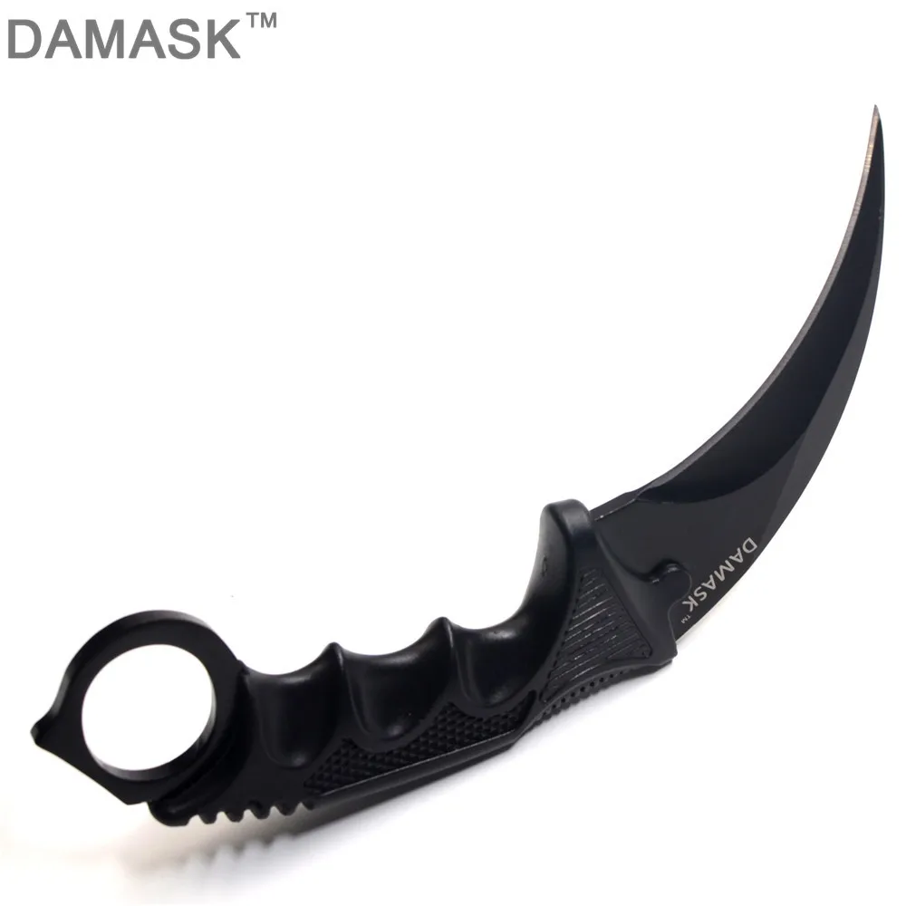 DAMASK Новое поступление CSGO Karambit практичные уличные ножи счетчик ударные для