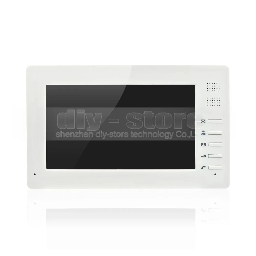 DIYSECR 7 дюймов 1024x600 TFT ЖК-экран видео домофон видеодомофон 300000 пикселей RFID
