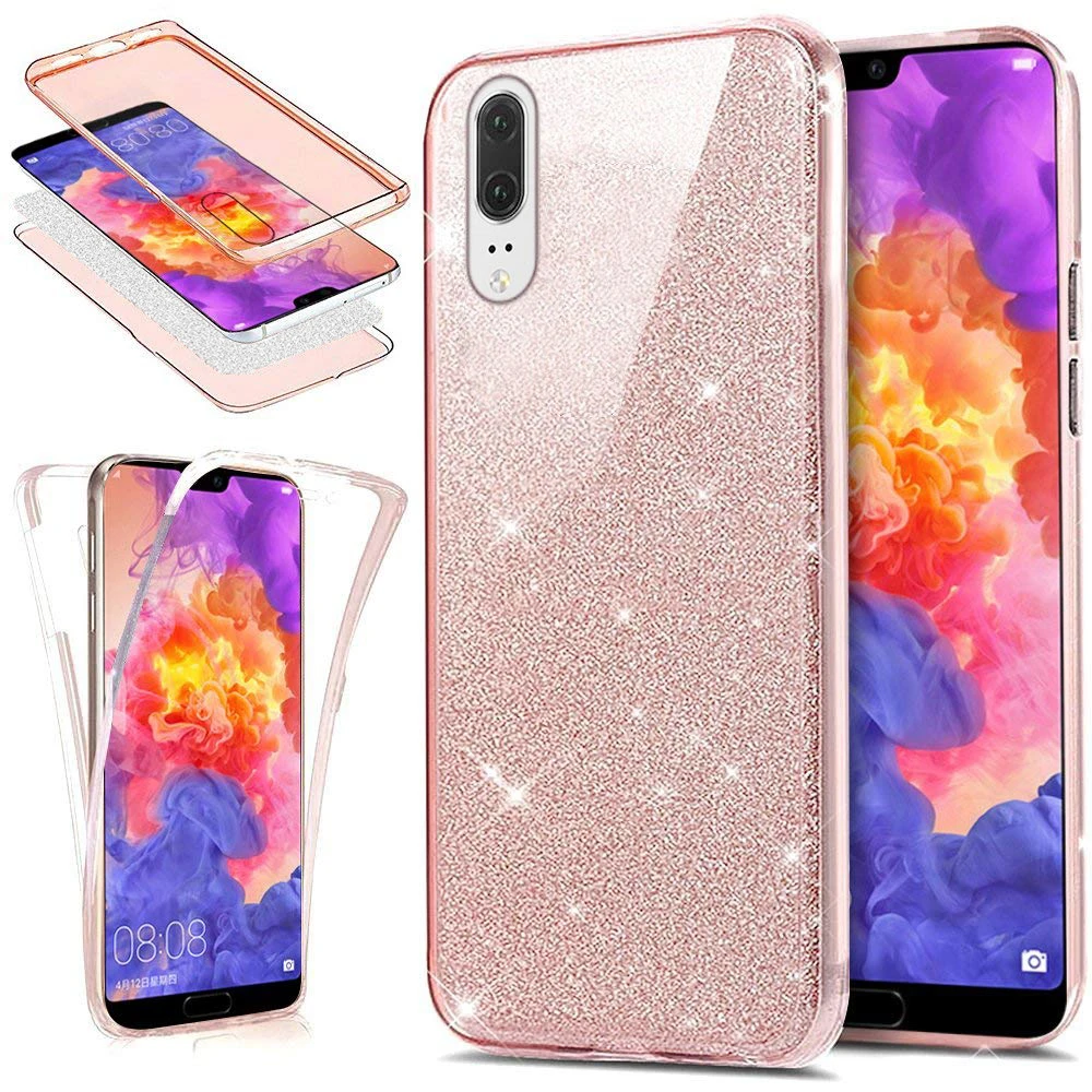 Чехол для Huawei P30 Lite защитный чехол с полным покрытием корпуса Блестящий Мягкий