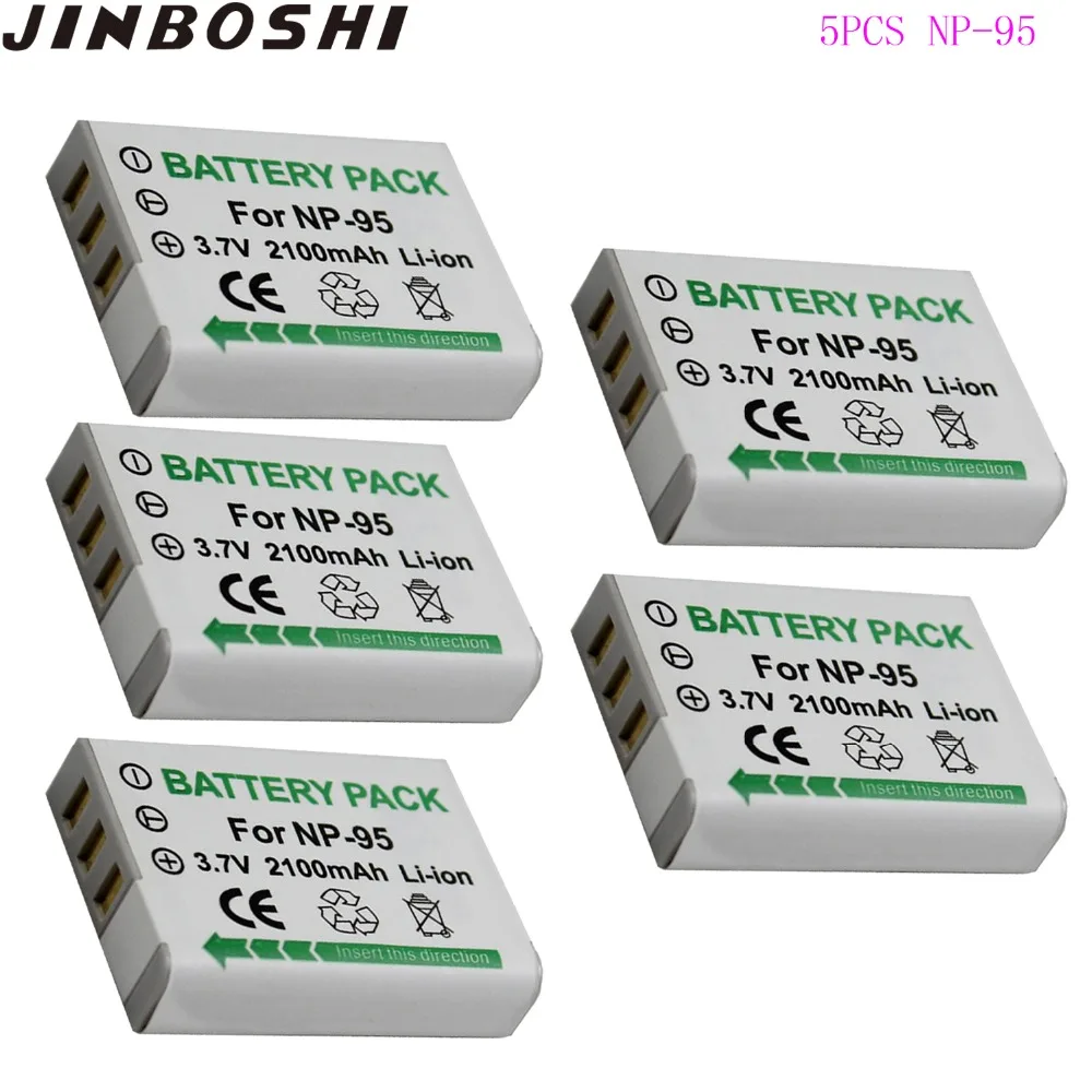 5 шт. Высокая емкость 3 7 V 2100mAh NP 95 NP95 Rechargeble батарея Замена для FUJI X S1 X100 X100s