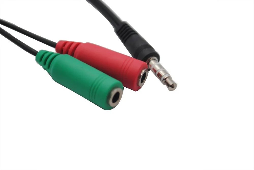 3 5 мм стерео наушники аудио сплиттер Y Расширение микрофон расширения адаптер