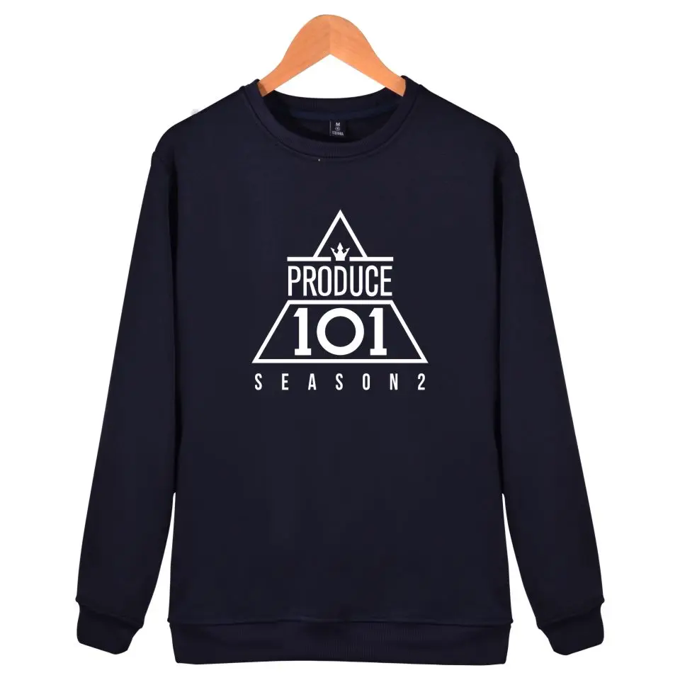 Produce 101 Wanna One Hoodies Women Kpop Pink Sweatshirt WANNA ONE Pullover Cotton Hoodie Clothes Black Plus Size | Женская одежда