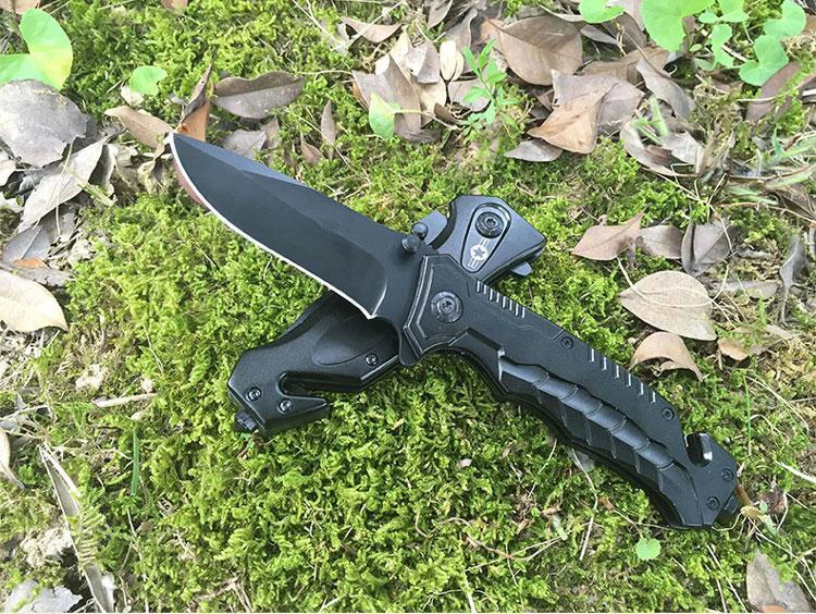Складной нож Cobra Design черный для кемпинга инструменты активного отдыха