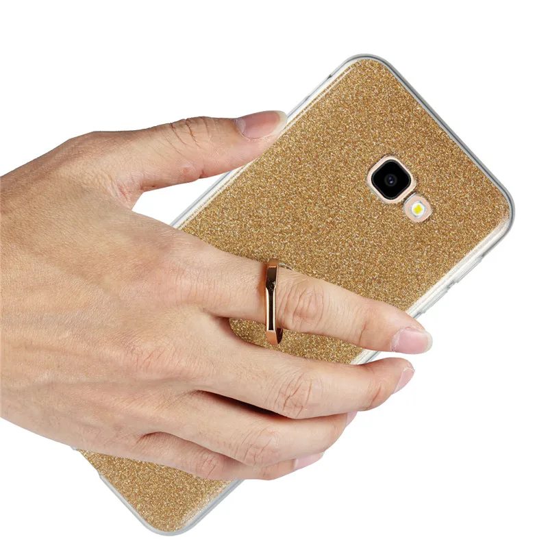 For Samsung Galaxy J4 Plus Mobile phone case Silicone Back Cover Prime J415 SM-J415 protective Ring bracket |