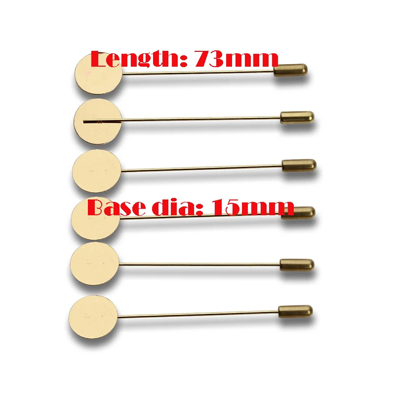 Основа для броши в форме шляпы золотого цвета с пробкой 20 шт./лот оправа кабошона