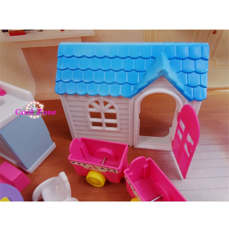 Новое поступление игрушка для девочек миниатюрная мебель кукольного домика Happy