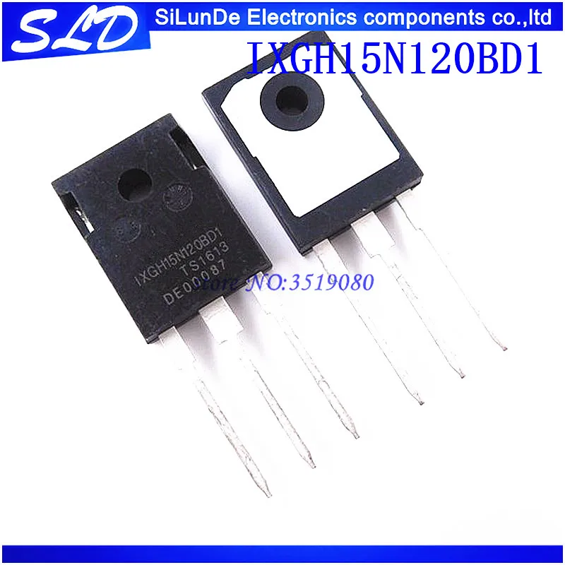 Бесплатная доставка 10 шт./лот IXGH15N120BD1 IXGH 15N120BD1 IGBT диод 1200V 30A 150W TO-247 новый