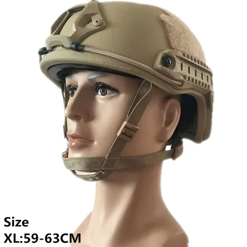 FDK04 Sand XL Пуленепробиваемый защитный шлем баллистический шлем безопасности с NIJ IIIA Стандартный пуленепробиваемый - Цвет: FDK04 Sand XL