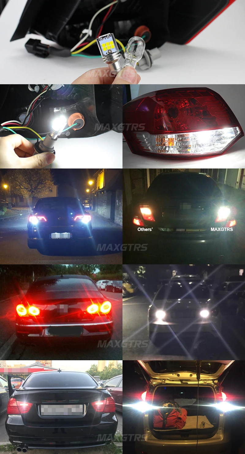 2x натуральная T15 W16W 921 912 3030 6000K белый СВЕТОДИОДНЫЙ Резервного копирования автомобильная лампа фонаря заднего хода резервного копирования светильник сигнала поворота светильник фонарь стоп-сигнала