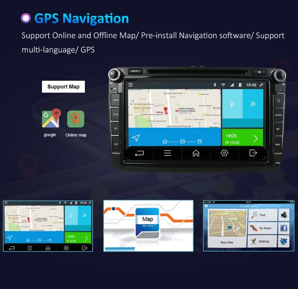 2Din 4 ядра Android 9 автомобильный DVD gps SWC wifi USB SD для Volkswagen GOLF 5 6 POLO TOURAN EOS PASSAT CC TIGUAN SHARAN SCIROCCO Caddy
